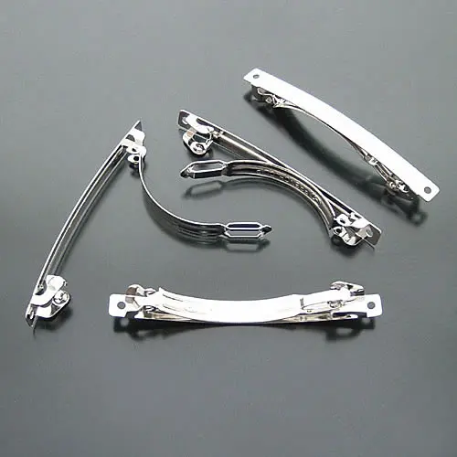 (18758)10PCS 62MM 83MM 100MM Imitation Rhodium Steel High Quality Hair Jewelry Clips Findings Accessories Wholesale | Украшения и