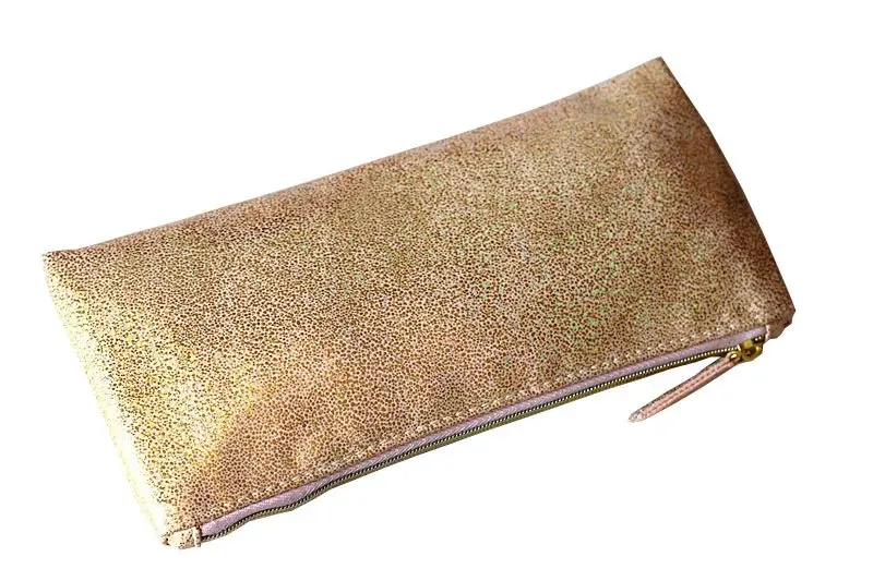 Золотая Роскошная косметичка для косметики маленькая дорожная сумка