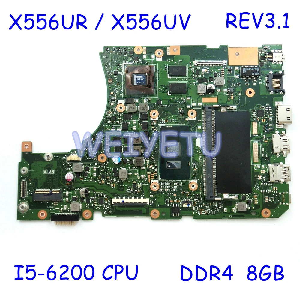 X556UR MAIN_BD._8G/I5/I7CPU/AS PM материнская плата для ноутбука ASUS X556UV X556UJ K556U FL5900 ноутбук