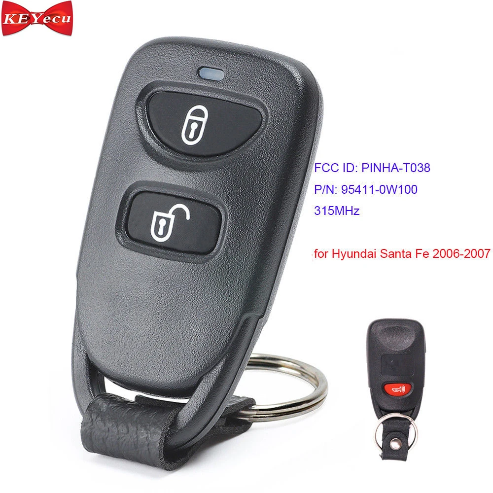 KEYECU для Hyundai Santa Fe 2006 2007 сменный пульт дистанционного управления рынка сша брелок