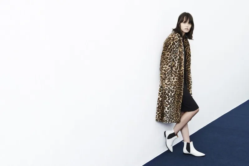Leopard hot sale fashion Faux fur coat Christmas holiday sexy club celebrity vintage women new style coats wholesale | Женская одежда
