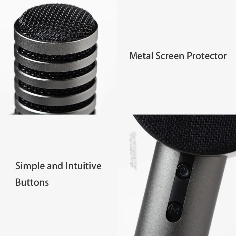 Xiaomi Mijia Xiaohou Moving-Coil аудио беспроводной микрофон караоке уникальный акустический дизайн мульти-сценарное использование микрофон динамик