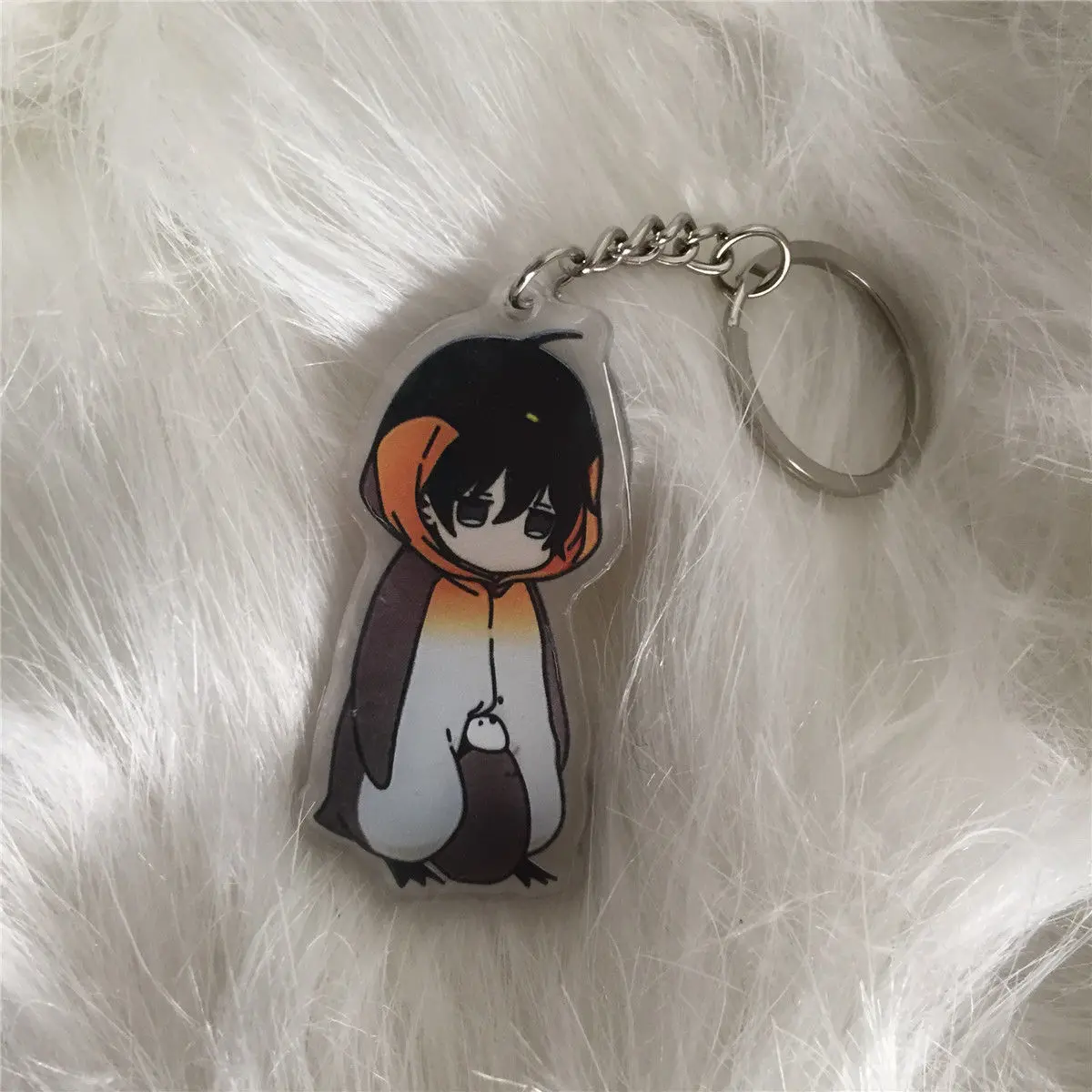 10 десять брелок для ключей на ремешке Kurose Riku Shirotani Tadaomi акриловый милый|Реквизит