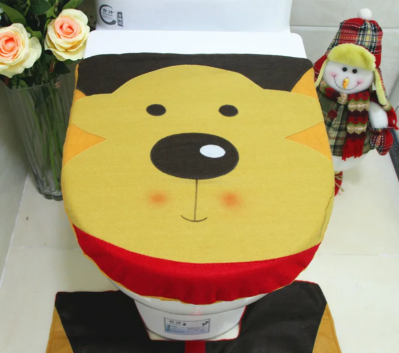 YOYIHOME 2017 рождественские украшения для дома Снеговик Санта Клаус Туалет чехол