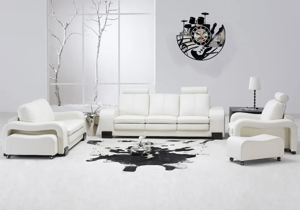 Музыкальные виниловые настенные часы-украсьте свой дом современным