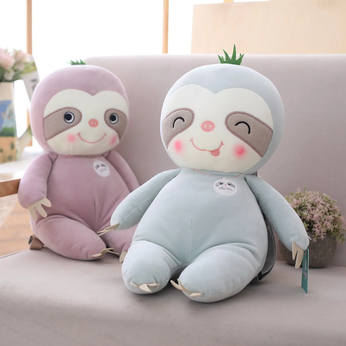 1 шт. милый мягкий рюкзак с набивкой ленивых лент мягкая ленивая Детская сумка 4