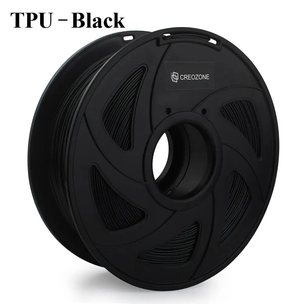 TPU-Black Нить для 3d принтера CREOZONE 1,75 мм 1 кг PLA ABS Нейлон Дерево TPU PETG Carbon ASA PP PC 3D пластиковая печатная нить из России - Цвет: TPU-Black