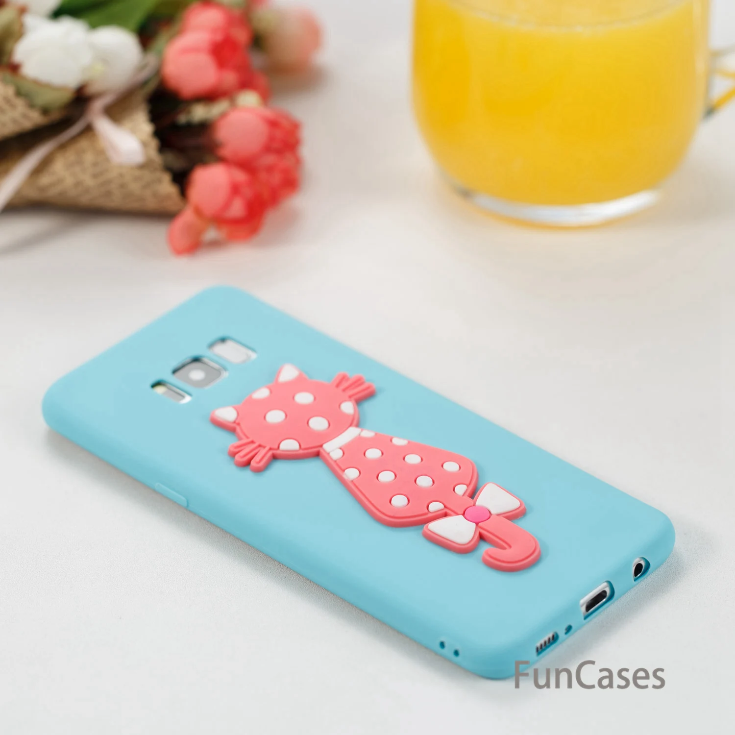 Чехол с милым котом СПС Celular samsung S8 Plus Мягкий силиконовый чехол-накладка для