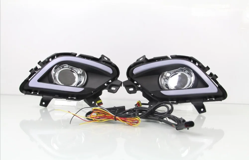 Крышка противотуманной фары drl с желтыми поворотными сигнальными огнями