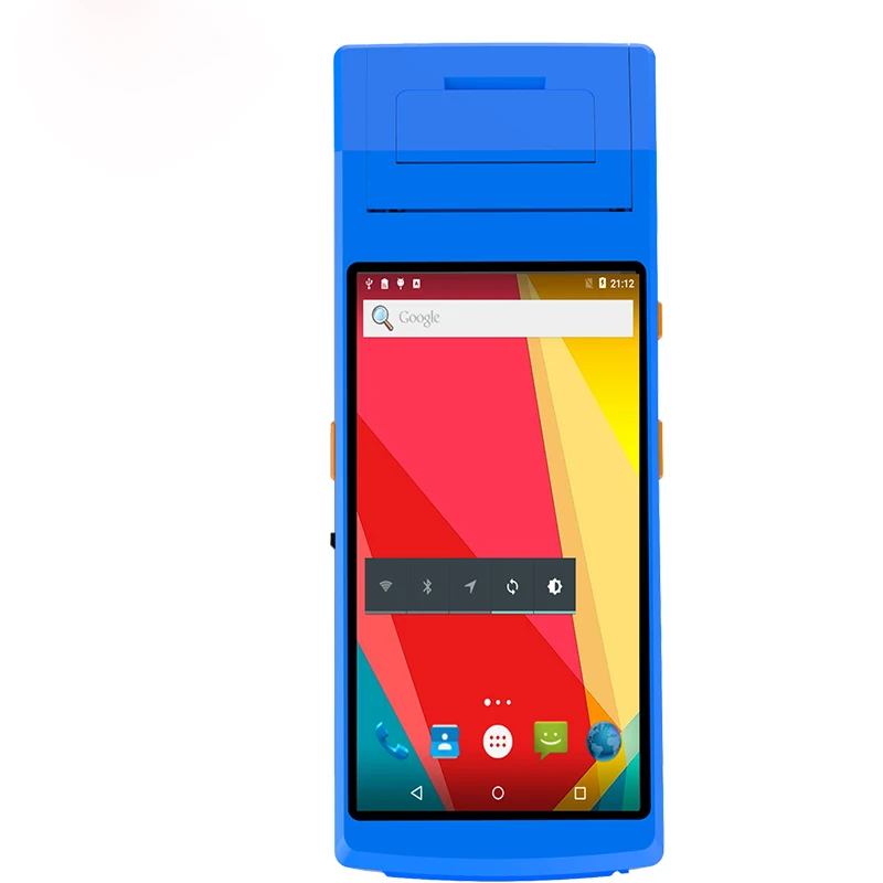Оплата pos терминал ручной принтер 58 мм NFC 1D 2D Сканер Штрих Кода Android 5 1 устройства