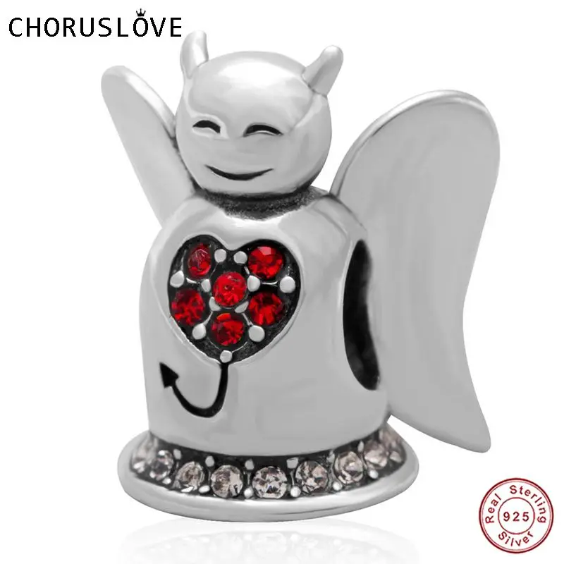 Choruslove античный Стерлинговое Серебро 925 пробы Специальный череп бусины подходят