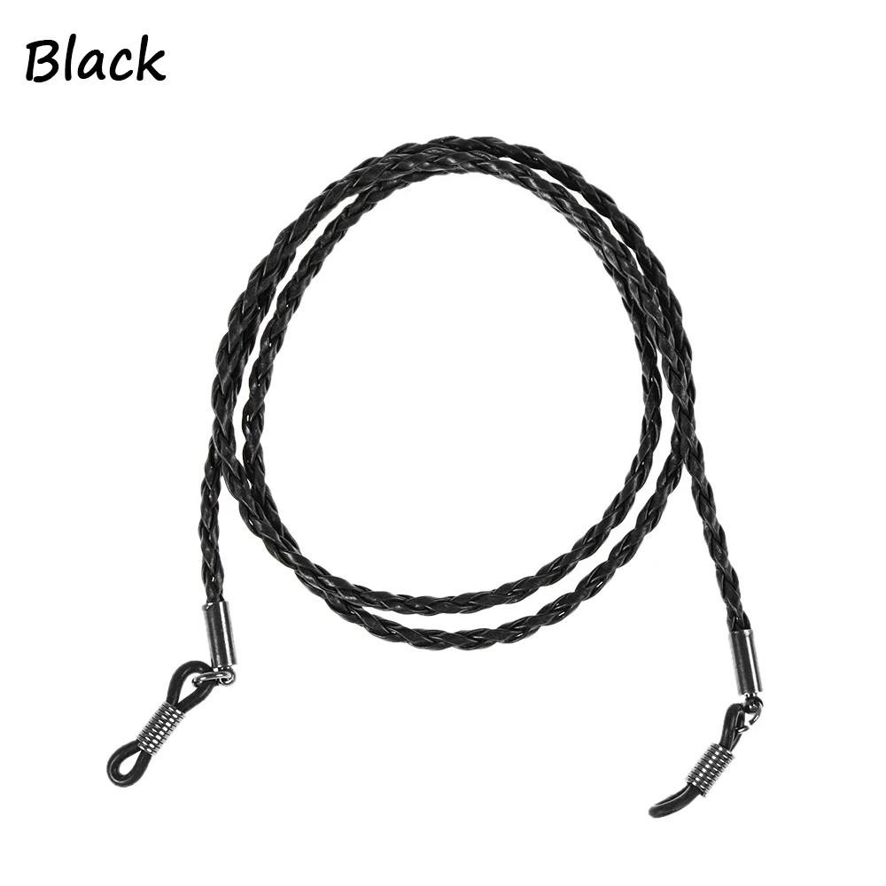 Black Новые модные женские цепочки для очков, черные акриловые бусины, цепи, противоскользящий шнур для очков, держатель для очков, шейный ремешок, веревка для очков для чтения - Цвет: Black