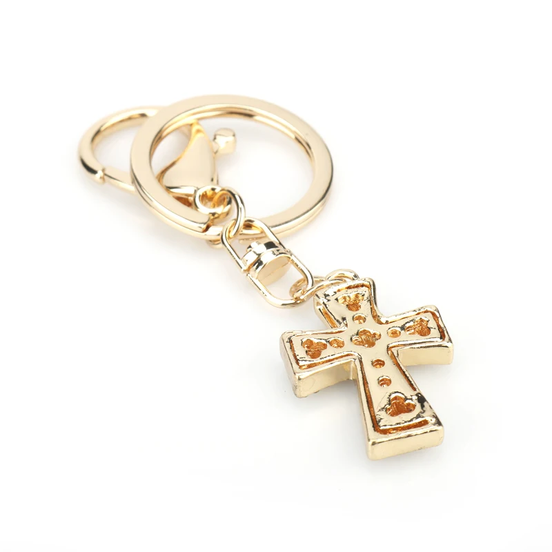 Брелок для ключей с крестом стразы и Иисусом | Украшения аксессуары