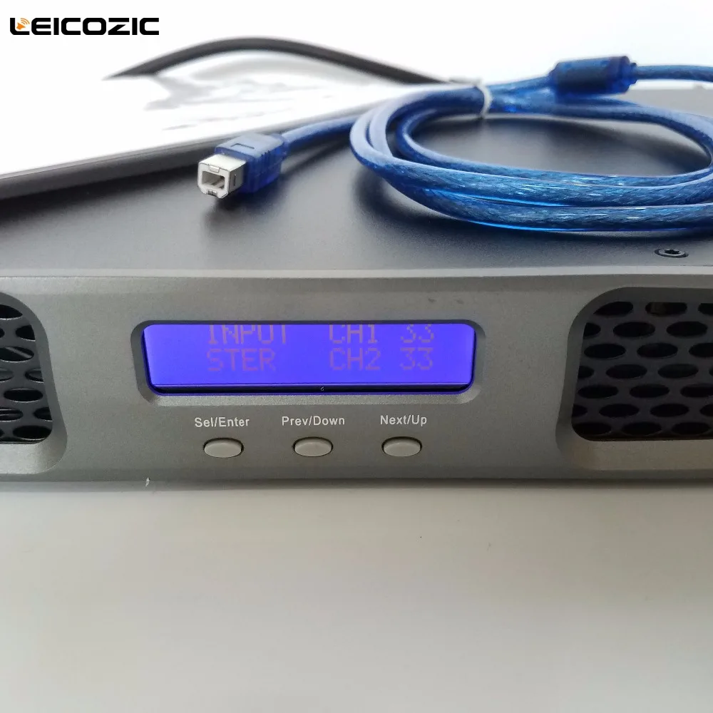 Leicozic DT2650 усилитель класса d 1000 Вт * 2 RMS 4 Ом звук 1u цифровой dsp процессор сценическое