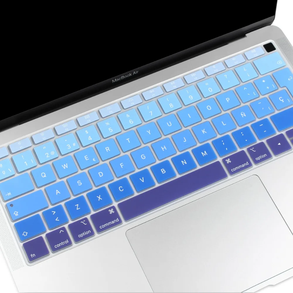 ЕС введите испанскую накладка на клавиатуру стикер для Macbook Air 13 с сенсорным ID A1932 тоньше защитная обложка для клавиатуры