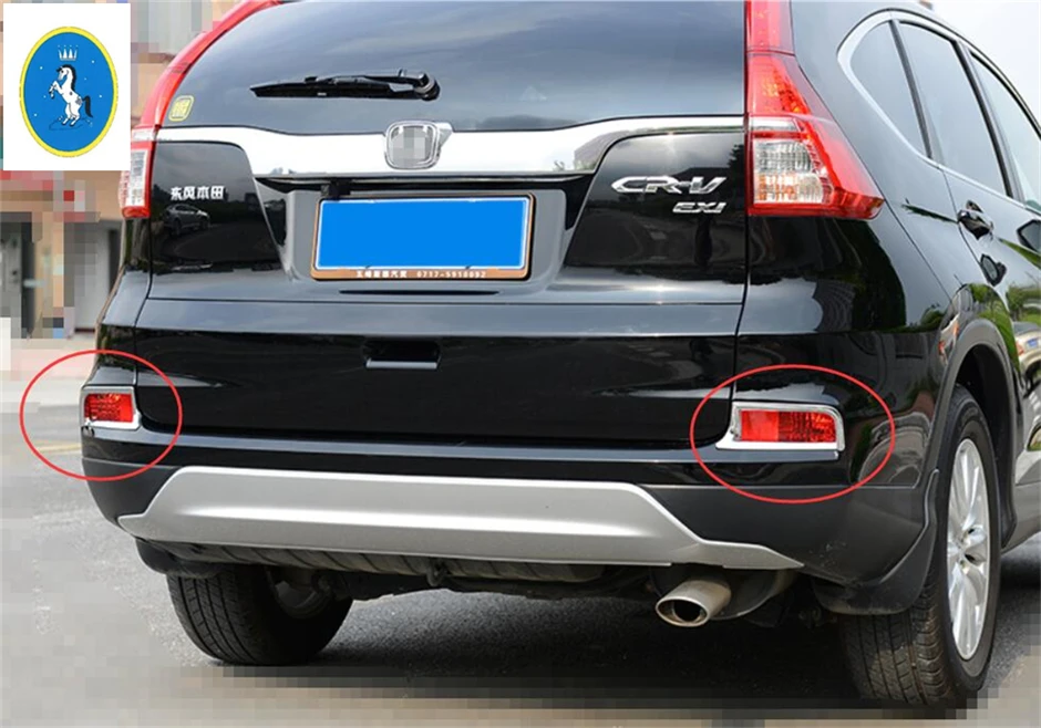 Yimaautotrims ABS авто аксессуар задние противотуманные фары лампы рамки накладка 2 шт./компл. подходит для Хонда сrv CR-V