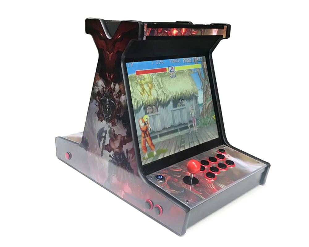 17 дюймов ЖК мини настольная машина с классическими играми pandora box 9 игра PCB/длинный джойстик/мини verticle Тип аркадная машина