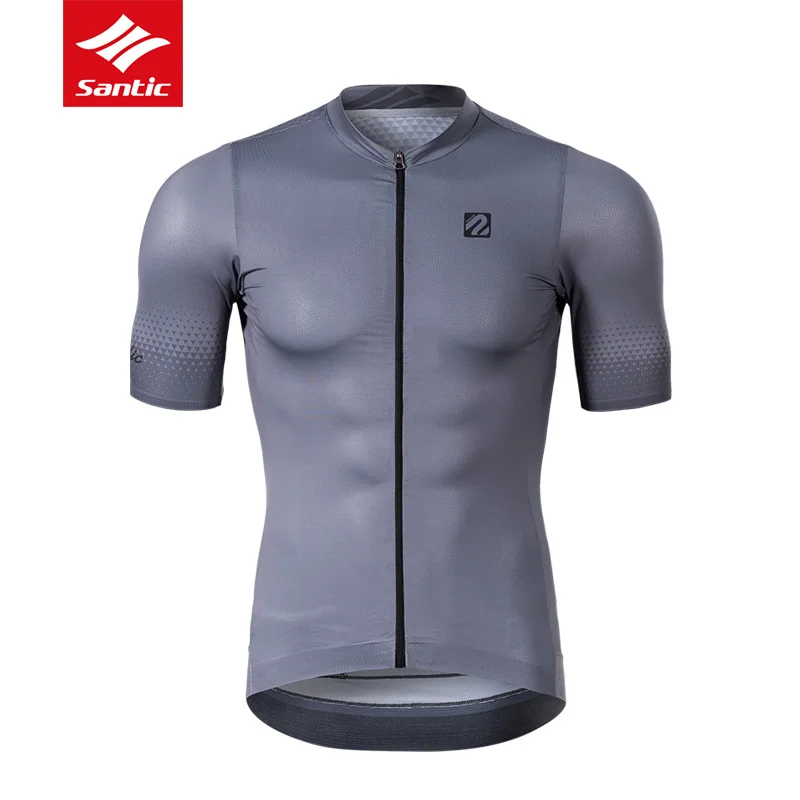 

Santic Ultralight Men Cycling Jersey Pro MTB Team Bicycle Short Sport Shirt Breathable Anti-Sweat Short Sleeve Tight ShortJersey