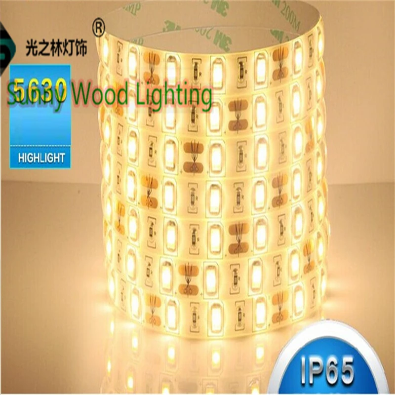 СВЕТОДИОДНАЯ лента SMD 5630 5 м светодиодный 24 В постоянного тока IP20 IP65 IP67 теплый