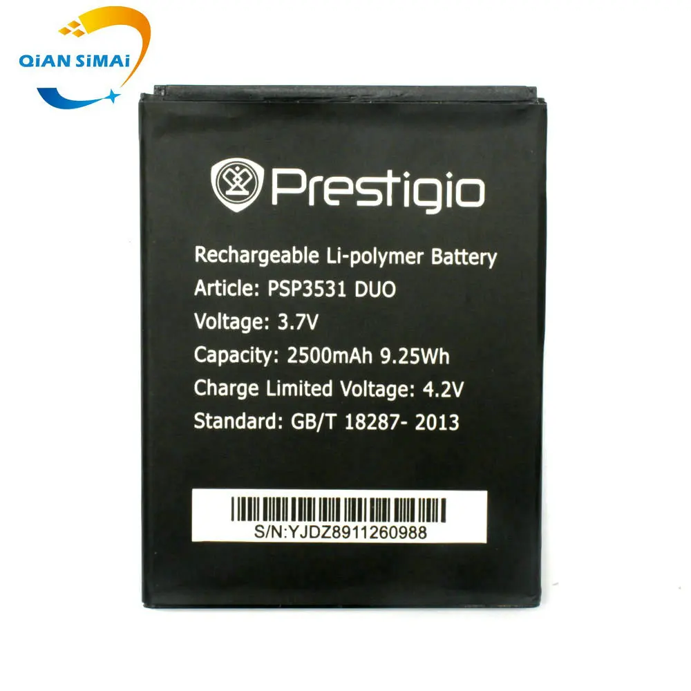 QiAN SiMAi 1 шт. Новинка 100% Высокое качество 3531 PSP3531 DUO Аккумулятор для Prestigio Muze D3 3530 Duo E3