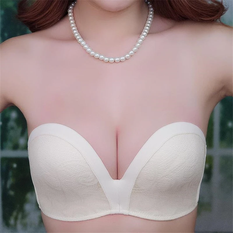 Strapless Bra Women Invisible Strapless Bra Anti-slip Sexy Push Up Bras Wireless Girls Fashion Underwear Women
