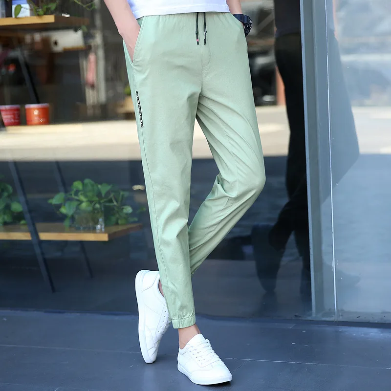 2017 New High Quality Men Causal Trousers Slim Fit Hip Hop Pants for Joggers Fashion Cotton Sweatpants Elastic Cuff Male | Мужская