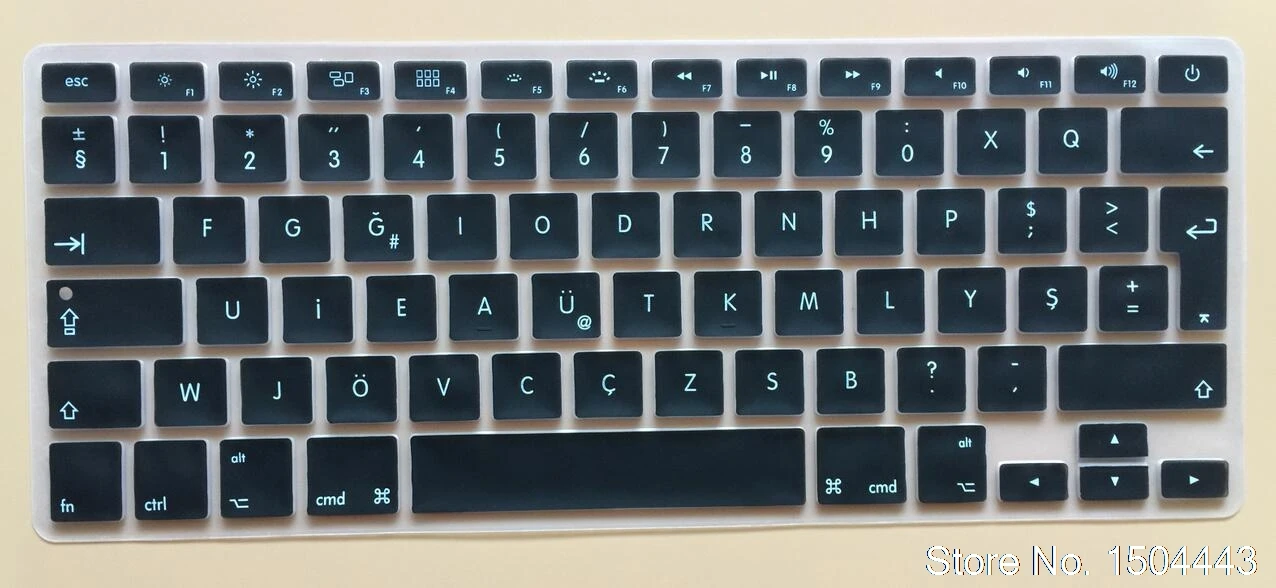 Силиконовый защитный чехол для клавиатуры Macbook Pro 13 15 17 Air 3 4 Retina F Тип турецкие