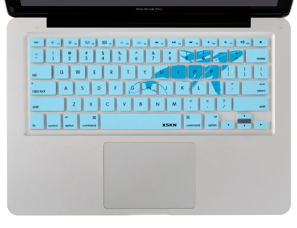 Ультратонкий силиконовый чехол для клавиатуры XSKN Animal с рисунком милого Кита MacBook