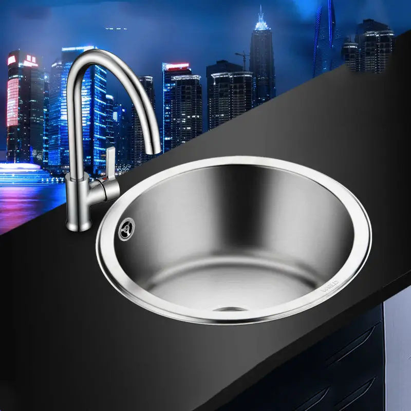 Одночашечная сливная раковина для кухонной мойки из нержавеющей стали sus 304 с