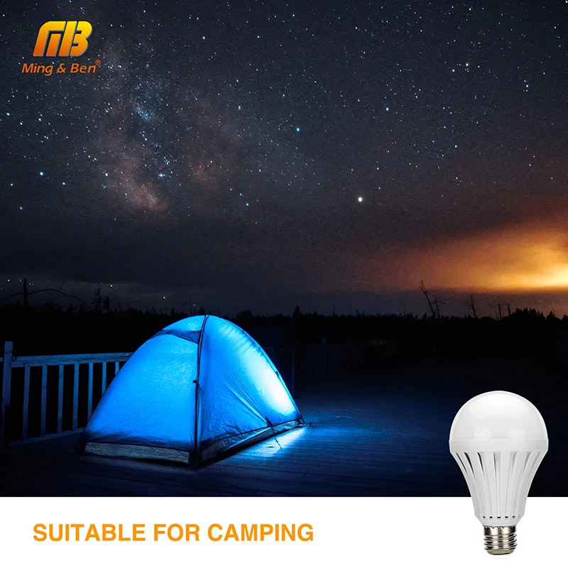 E27 светодиодный аварийный светильник перезаряжаемая интеллектуальная лампа 5 Вт