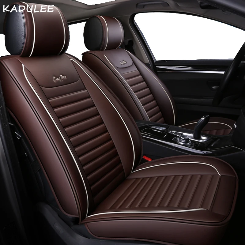 KADULEE чехлы для сидений автомобиля набор для hyundai solaris getz Elantra Tucson veloster creta i20 i30 ix35 i40 чехлы для сидений автомобиля Авто