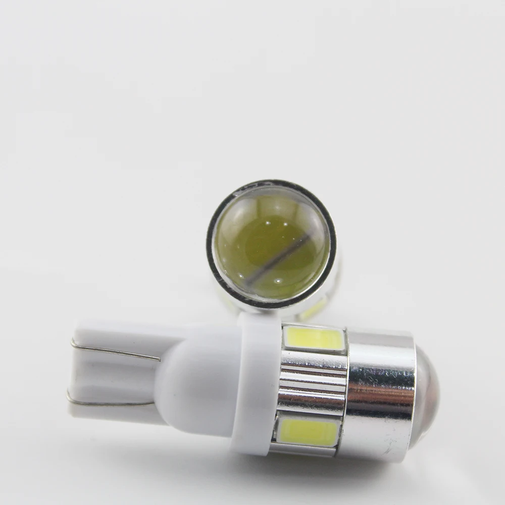YM E-яркий 24V 4X T10 5630 6 SMD линзы 194 168 W5W светодиодный светильник лампы просвет светильник фонарь освещения номерного знака светодиодный Ширина светильник s Белый