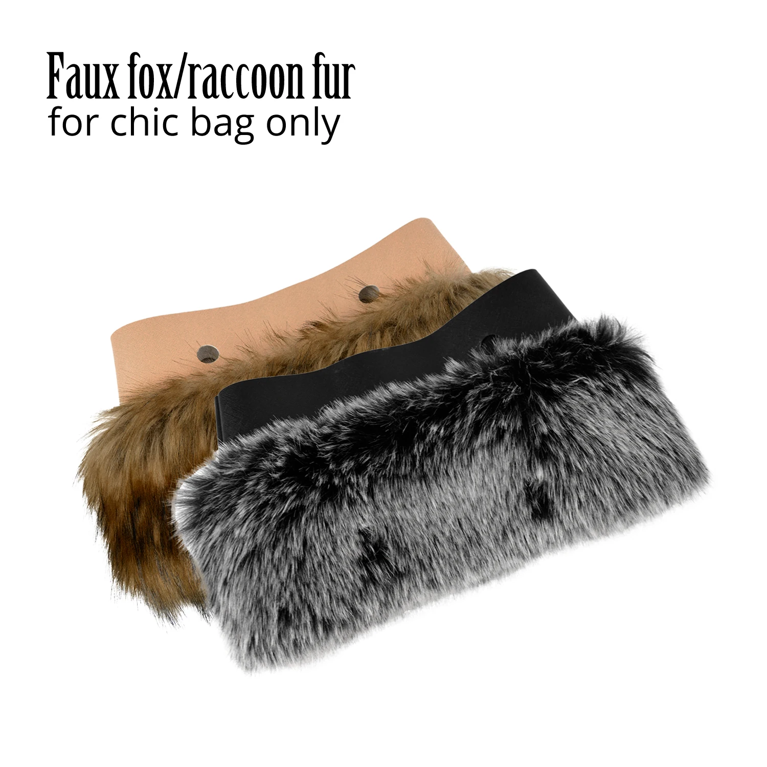 Новая женская сумка из искусственного меха лисы енота отделка плюша для O Chic Bag