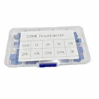 50 шт., набор потенциометров 3296 Вт, высокоточный переменный резистор 3296 с электронной коробкой