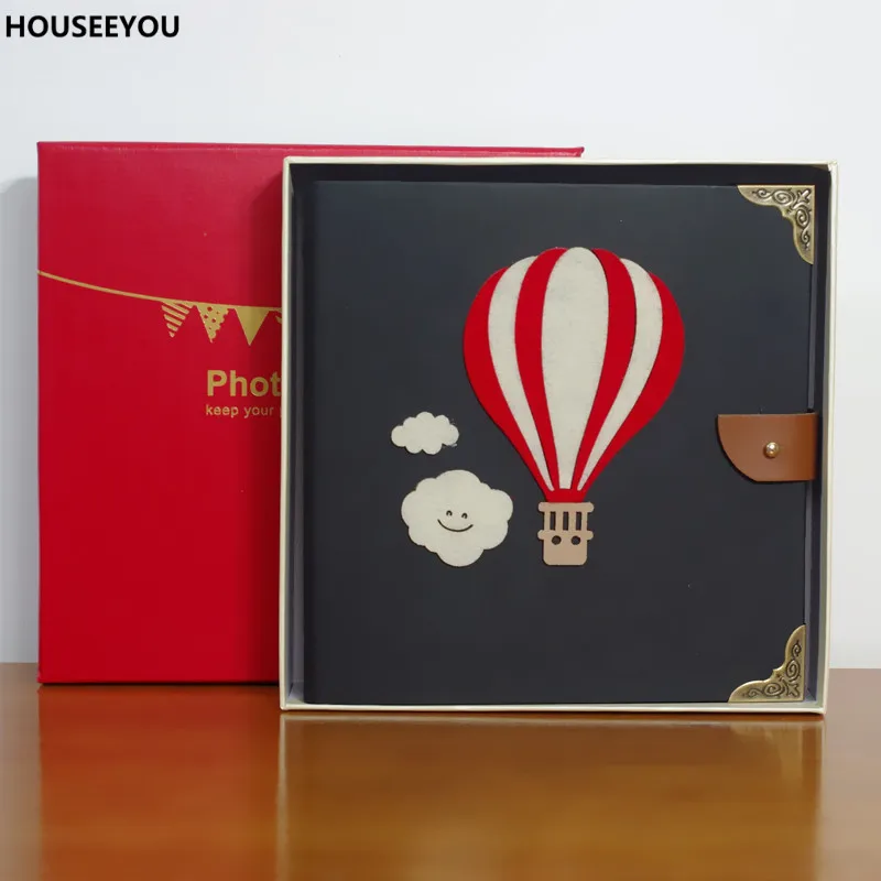 Винтажные романтические фотоальбомы бумажные ручные в коробке книга для семьи