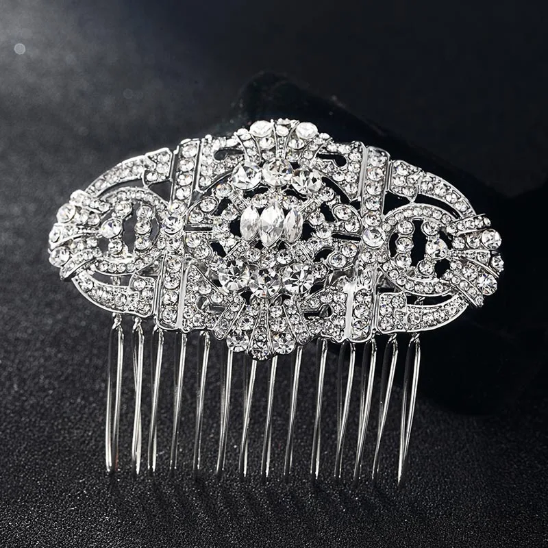12pcs/lot wholesale Women Wedding Hairpins Tiara Rhinestone Crystal Head Jewelry for Gifts Wedding hair Combs Bijoux