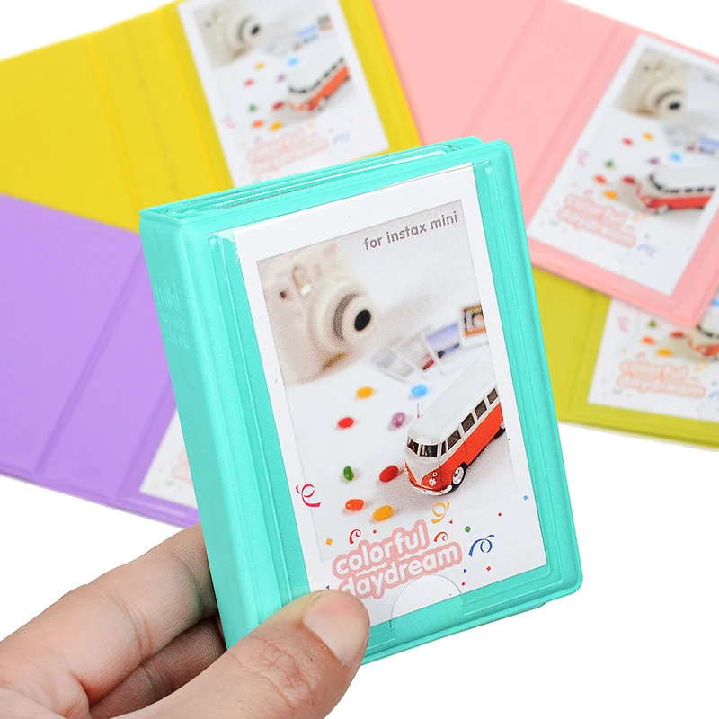 Милый мини вмещает 28 фотографий Instax Мини камера альбом фотоальбом для мини Fuji Instax и имя карты 7s 8 25 50s Мини Фотоальбом