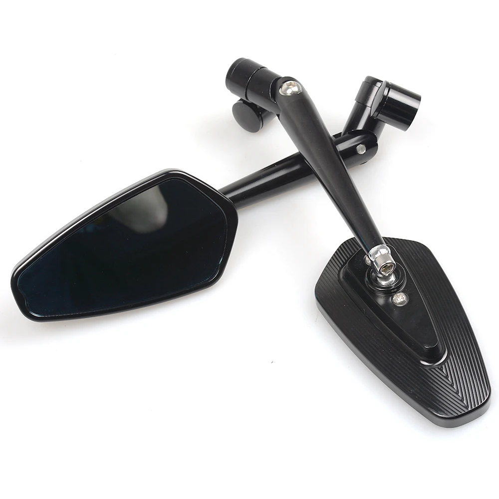 Универсальное мотоциклетное зеркало заднего вида синее стекло на руль для Suzuki