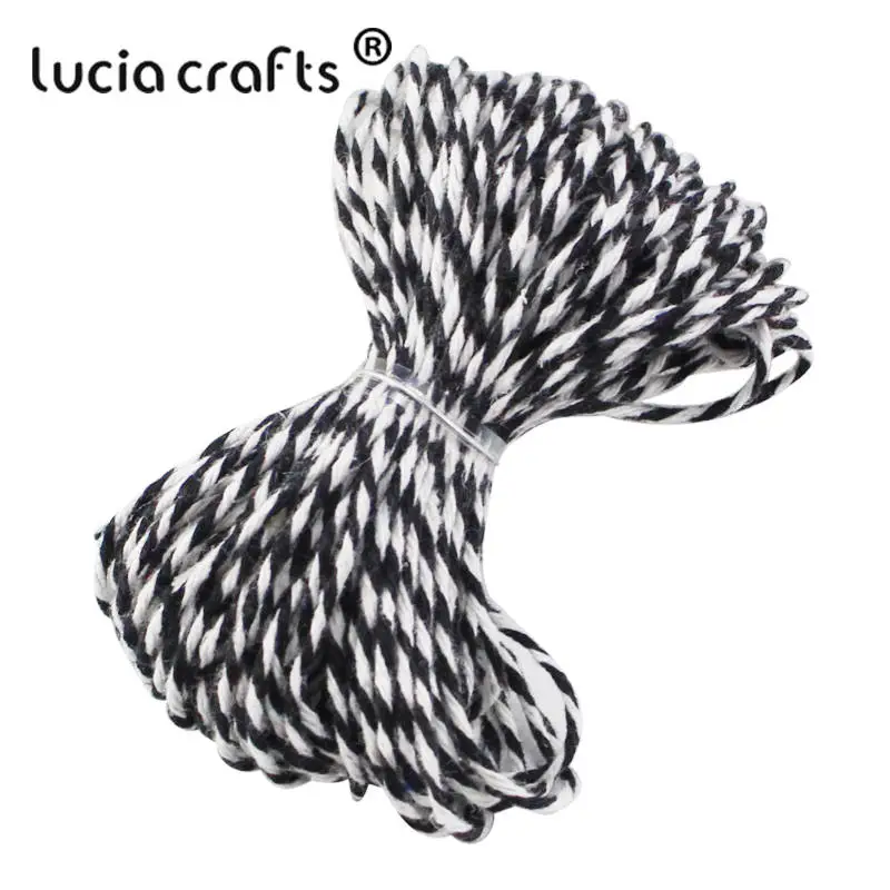 Lucia crafts SALE!10 м/упак. двухцветная хлопковая нить DIY Craft W0403|1 diy|cotton bakers twinecotton baker |