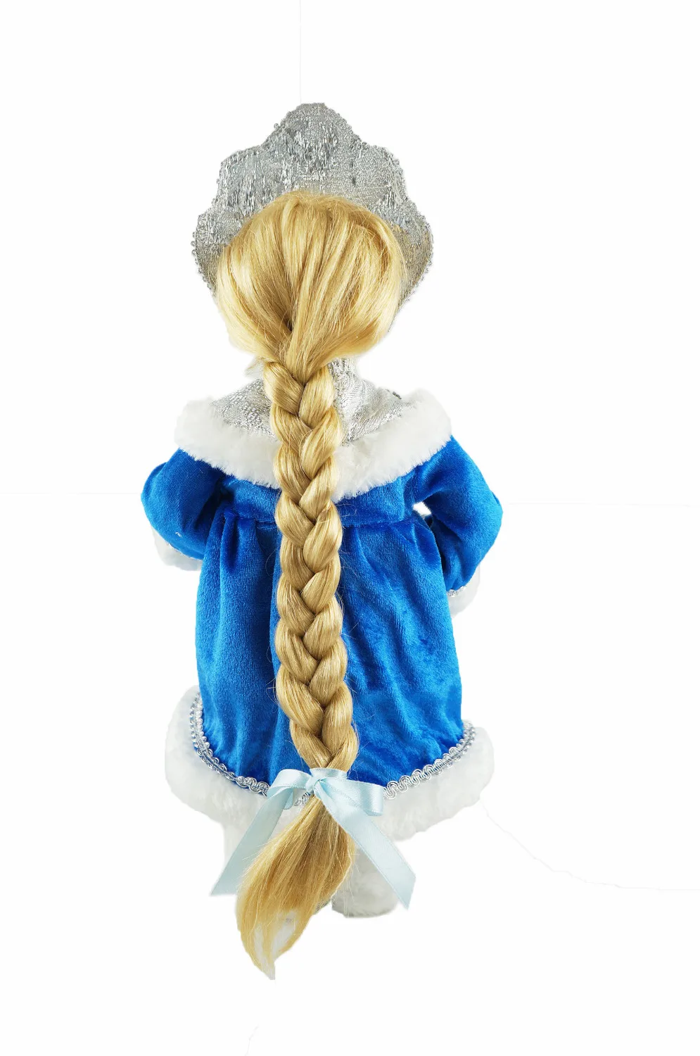

Dolls Procelain 30CM Snow Girl for Christmas Decoration Blue Russian Style Home Decor