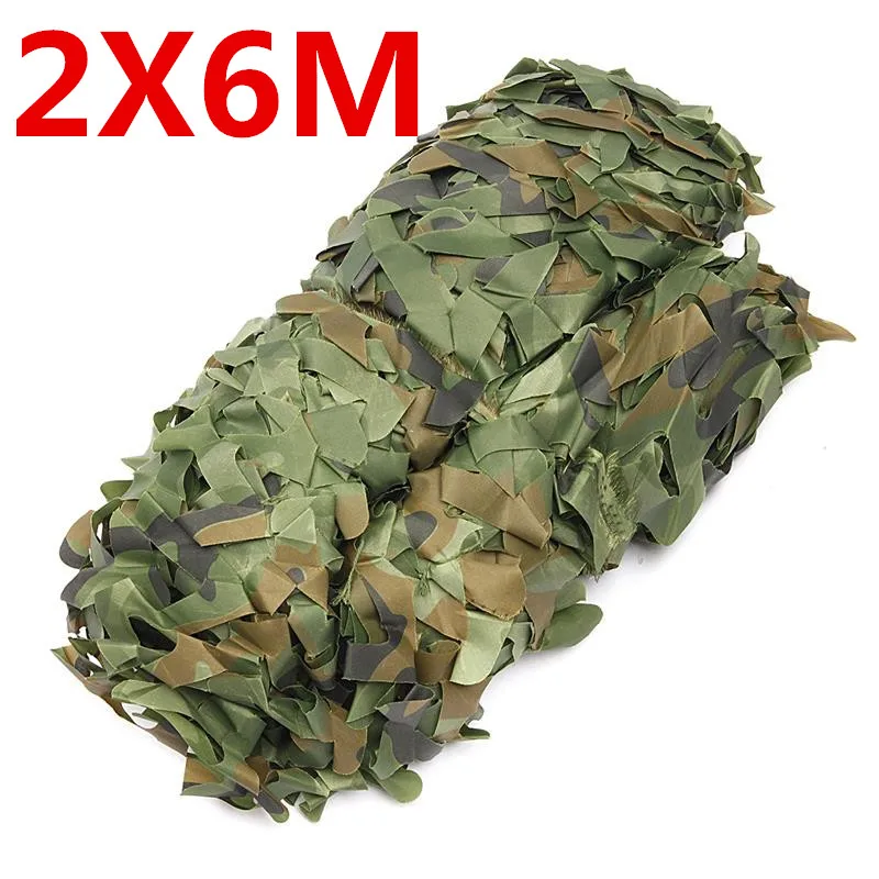 2X6M 2X6, 3X4, 2X8, 3X3, 4X4 м, военная камуфляжная сетка, уличная, CS Games, скрытая сетка, Пляжная, солнцезащитная, Автомобильная крышка, камуфляжные сетки - Цвет: 2X6M