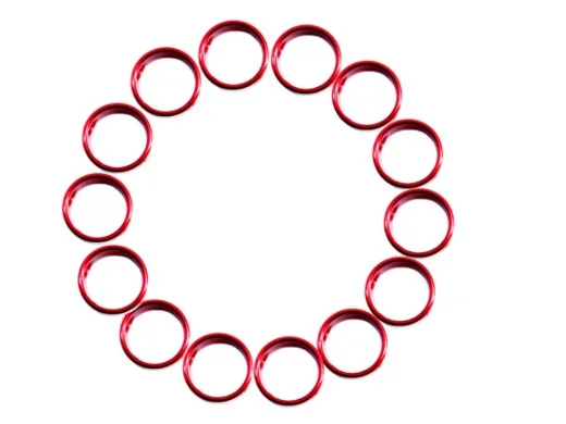 12pcs/lot Multi-functional ultalight round shape guyline adjuster aluminum wind cord tensioner | Tent Accessories