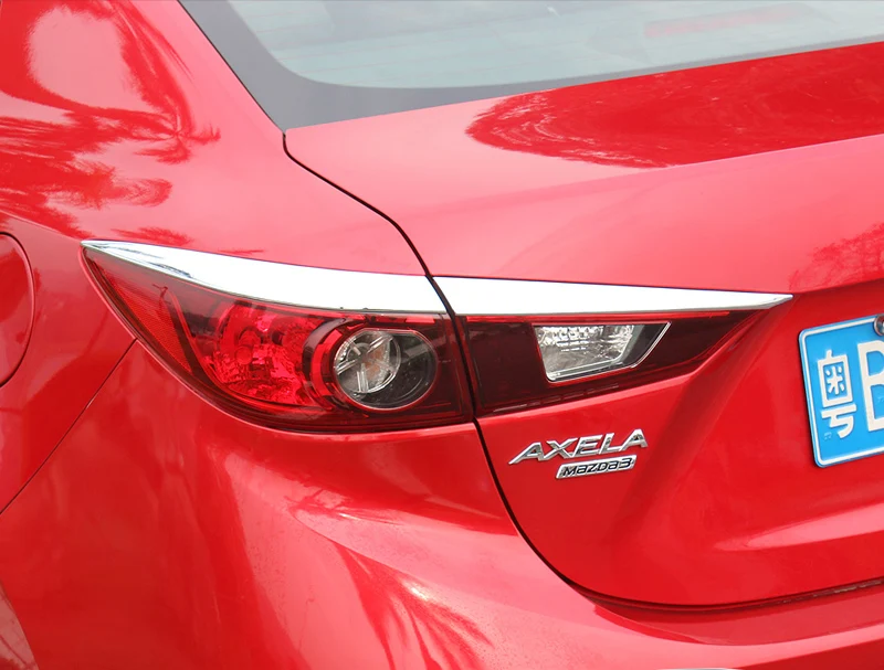 

4pcs for Mazda 3 Axela 2017 saloon Taillight eyebrow decorate Sequin sticker