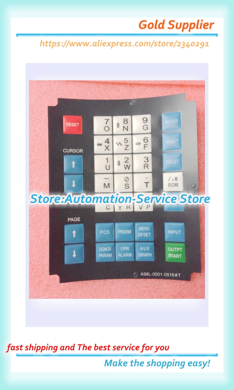 Новинка для операторской панели A98L 0001 0518 # T CNC HMI|panel cnc|panel hmipanel button |