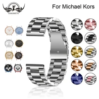 stainless steel watchband for michael kors 18mm 20mm 22mm men women quick release watch band metal strap wrist bracelet silver