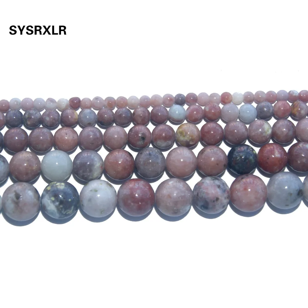 Natural Stone Red Plum Jaspers Round Loose Beads For Jewelry Making DIY Bracelet Necklace Pick Size 4/6/8/10 /12 MM Strand | Украшения и