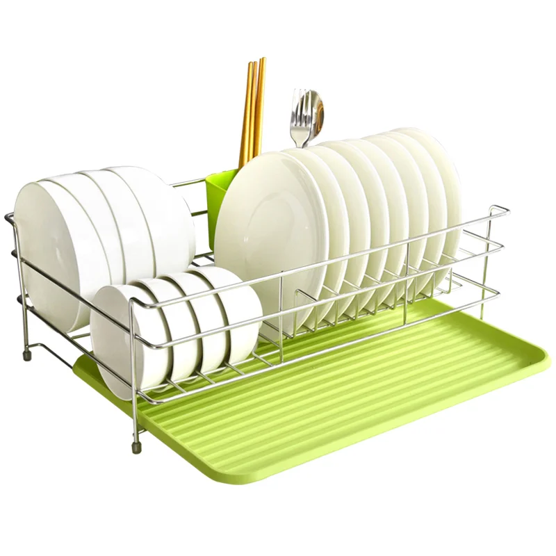 Сушилка для посуды дренажная стойка Нержавеющая сталь Кухня стеллаж хранения