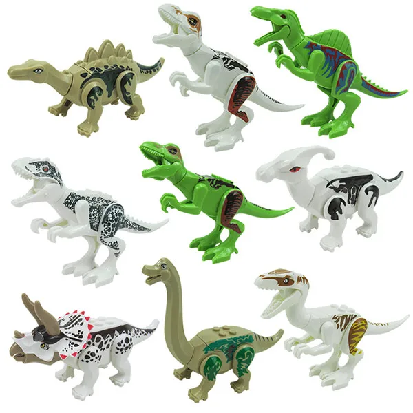 81 шт./лот динозавр тираннозавр рекс параурарол брахиозавр S. Apctiacus строительные