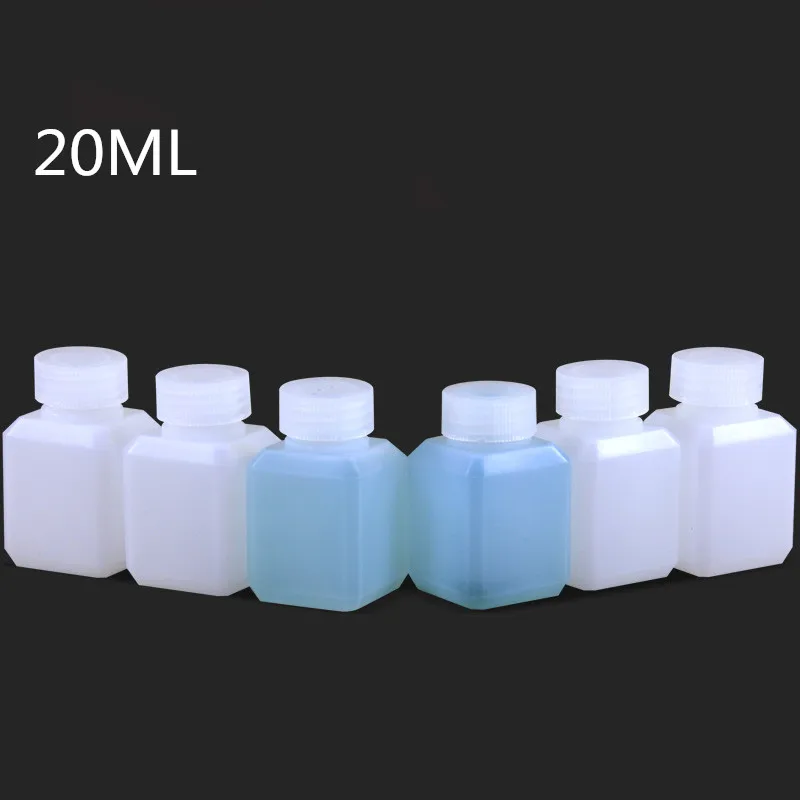 100PCS пустая маленький пластиковый флакон прозрачный 20 емкости для косметики мл лосьон шампунь Крем-эмульсия упаковка бутылок из полиэтилена высокой плотности