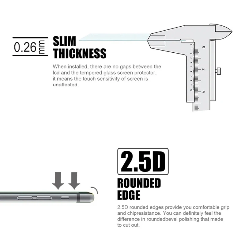 2 шт./лот для Fly Power Plus XXL FS530 Защитная пленка экрана из закаленного стекла 5 0 дюйма 9H